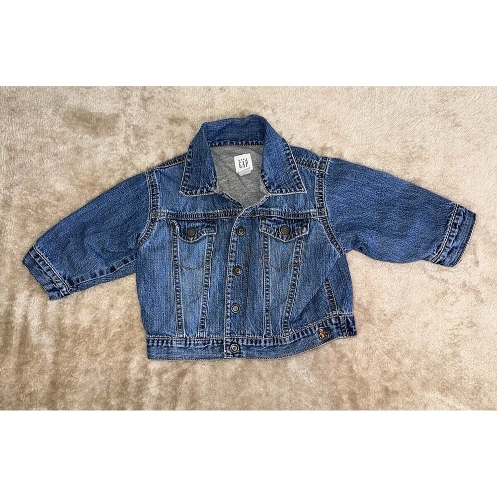 Baby Gap Jean Jacket  Infant Size 6-12 Months Blue Light Wash Denim